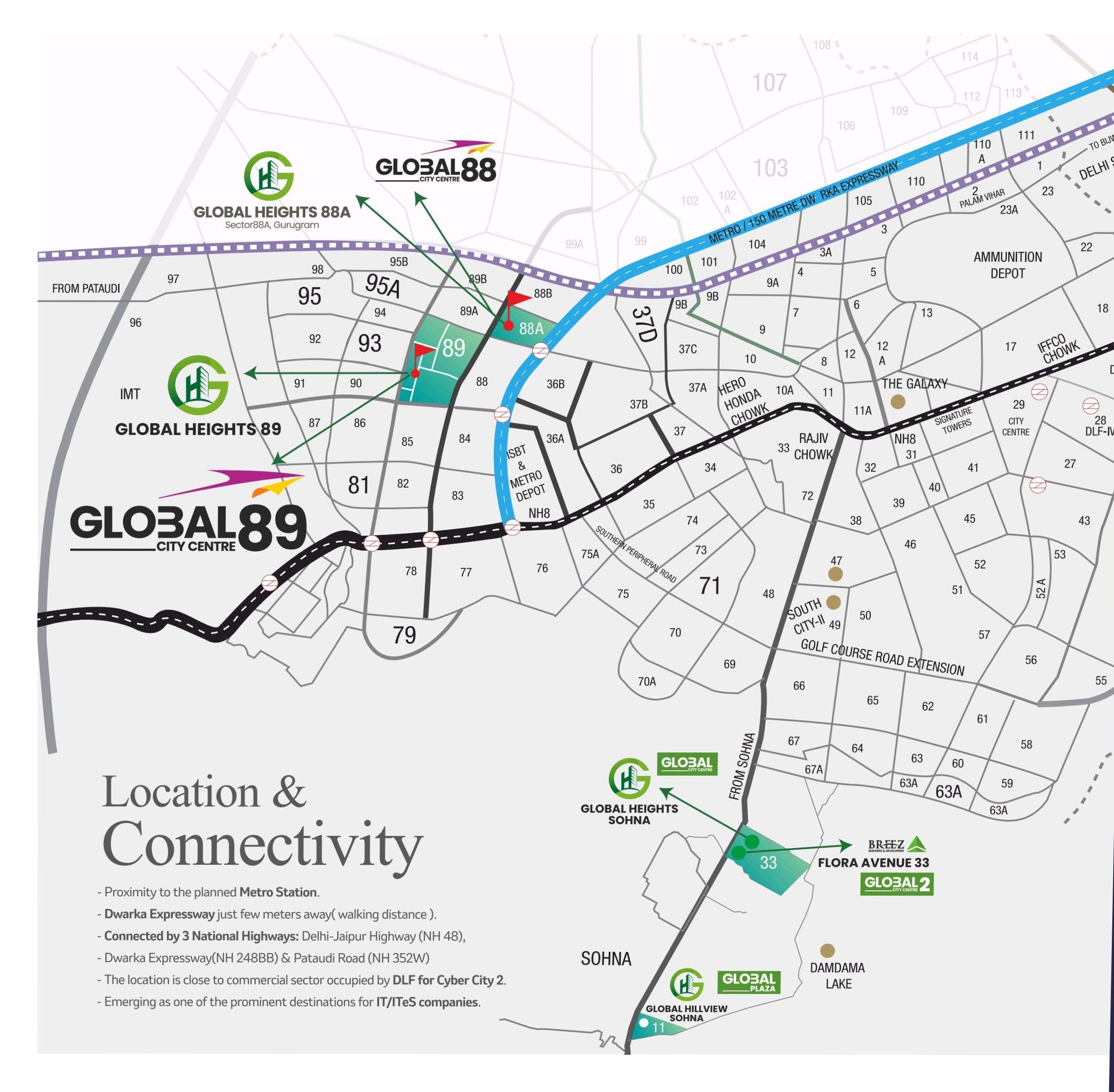 Location Map of Haryana Affordable Shops